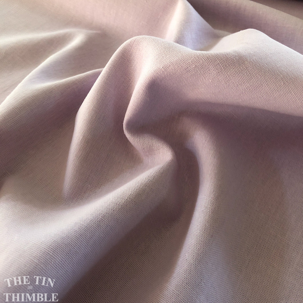 Rayon Linen Blend Fabric - Lilac Linen Rayon Fabric by the Yard