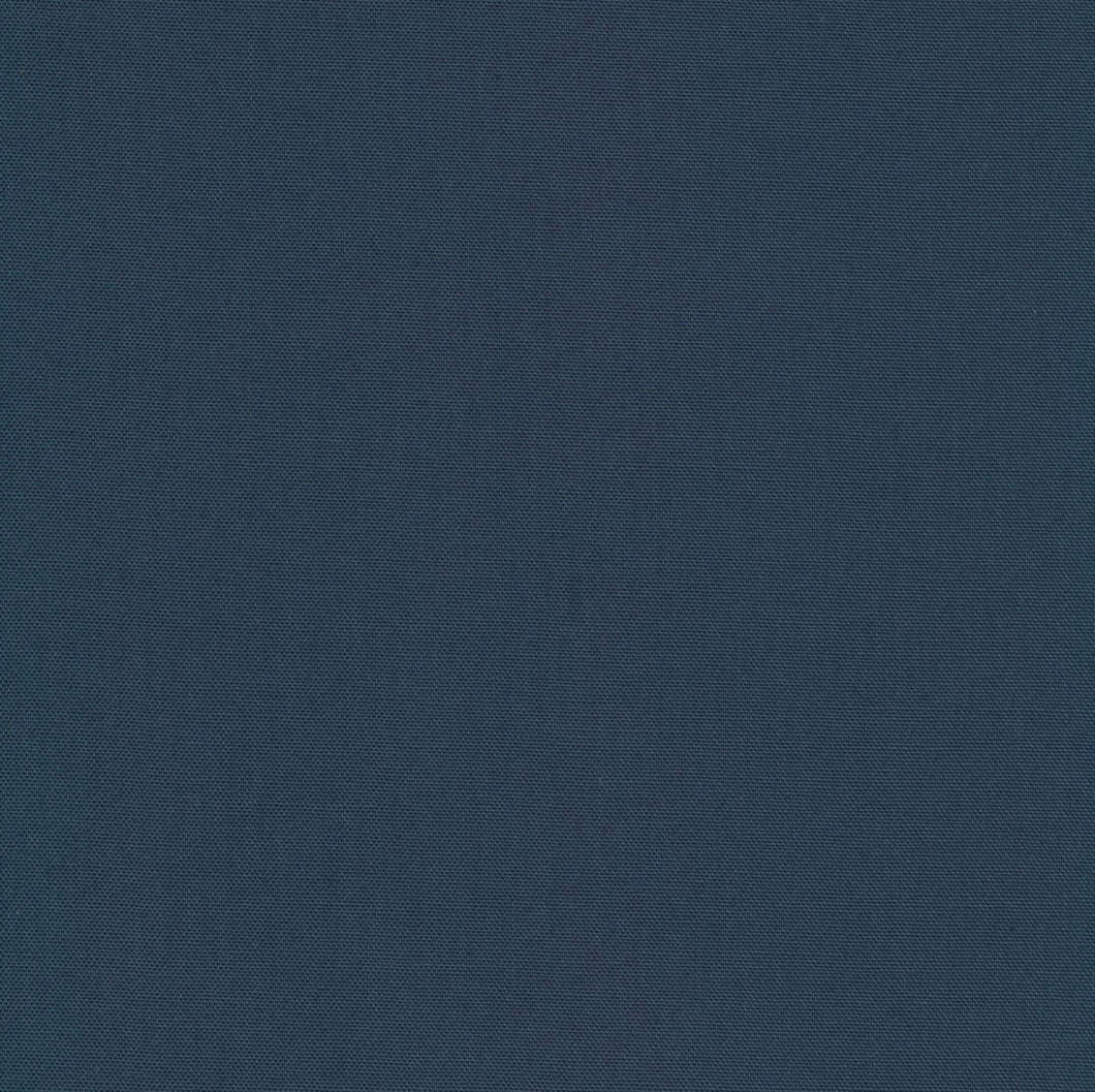 Organic Cotton Canvas  - 1 Yard - Blue Canvas fabric in "Oiled Indigo" by Cloud 9 Fabric