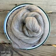 Medium Natural Merino Wool Roving - 1 oz - Nuno Felting / Wet Felting / Felting Supplies / Hand Felting / Needle Felting /  Fiber Art