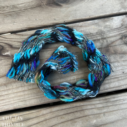 Tubular Yarn #45 / Felting Fiber / Cool Fiber - 18
