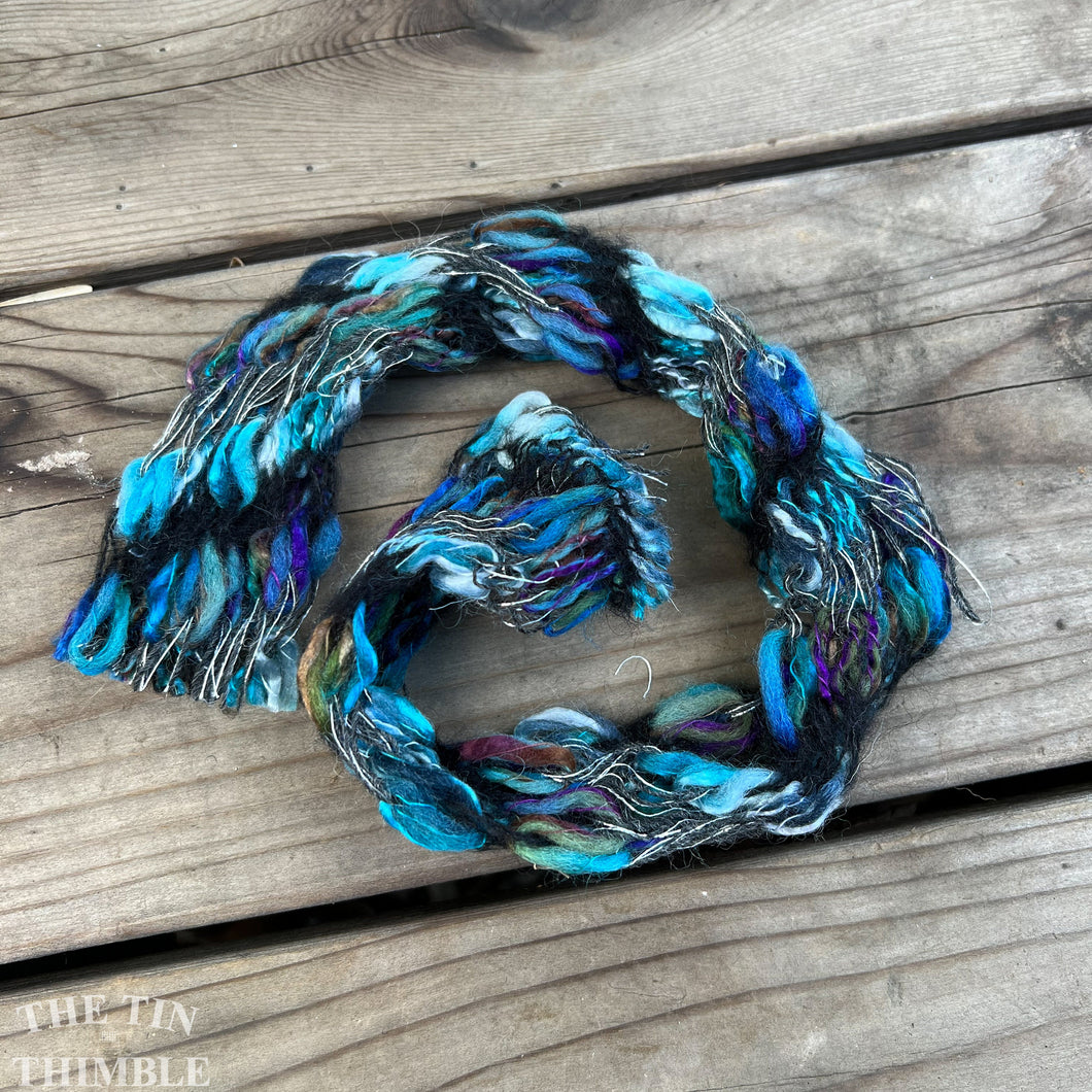Tubular Yarn #45 / Felting Fiber / Cool Fiber - 18