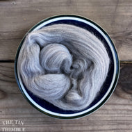 Grey (Heather) Merino Wool Roving - 21.5 micron -1 oz - Great for Nuno, Wet and Needle Felting - OEKO Tex 100 Certified