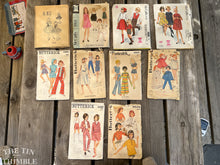 Load image into Gallery viewer, 10 Vintage Butterick / McCall&#39;s Girl&#39;s Patterns - Size 8 &amp; 10 - CPL5 - M3849, M9003, M6980, M7141, B5291, B9386, B5809, B8251, B4509, B9848
