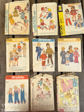 Load image into Gallery viewer, 9 Vintage Simplicity / McCall&#39;s Baby Patterns - Size 3 mo - 1 yr - CPL6 - M4569, M4496, M3573, S7503, S8473, S6779, S7031, S4287, S1443
