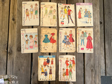 Load image into Gallery viewer, 10 Vintage Simplicity Children&#39;s Sewing Patterns - Size 6 &amp; 7 - CPL4 - S4409, S3494, S7701, S7242, S5479, S4787, S5091, S2755, S8376, S5604
