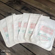 Load image into Gallery viewer, Single Vintage Flour Sack - Diamond Quality Seed Sack - Seattle, Portland, Eureka - Portland Seed Co. - 12&quot; x 6&quot;
