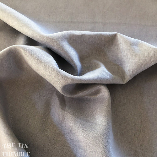 Rayon Linen Blend Fabric - Grey Linen Rayon Fabric by the Yard