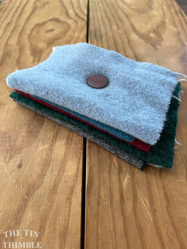100% Wool Felt Scrap Bundle - Great for Applique and Crafts - #36