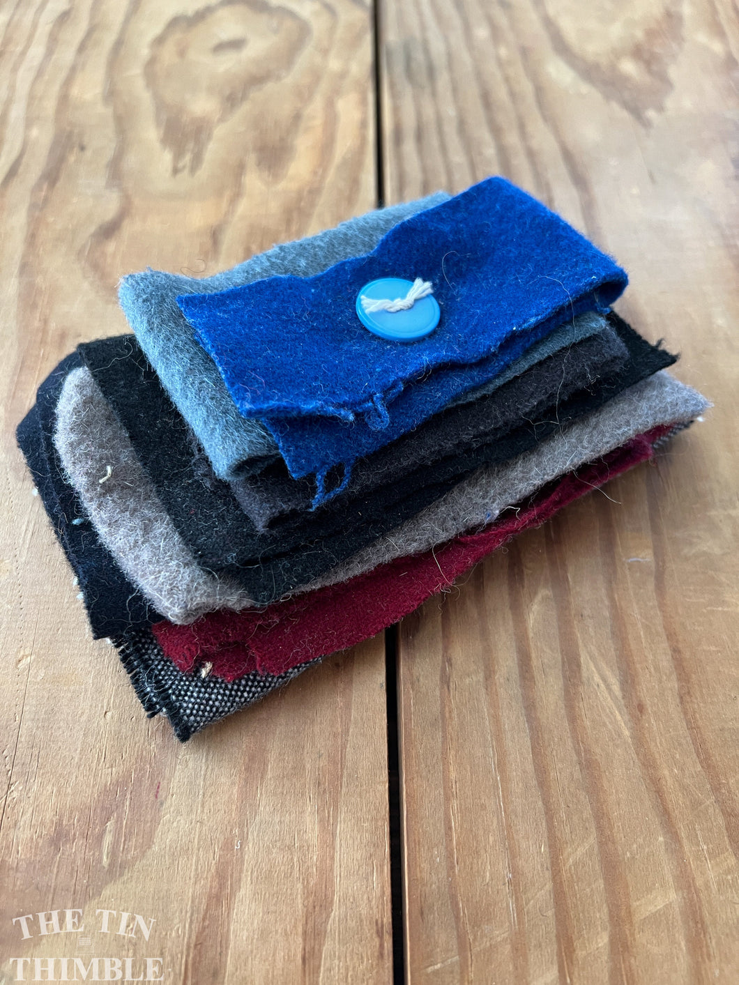 100% Wool Felt Scrap Bundle - Great for Applique and Crafts - #41
