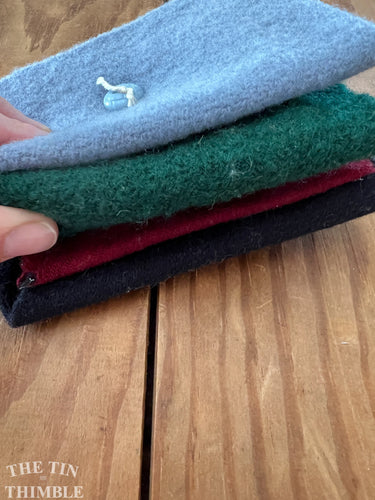 100% Wool Felt Scrap Bundle - Great for Applique and Crafts - #42
