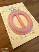 Load image into Gallery viewer, Vintage Belt Buckle -  Authentic Vintage Pink Plastic Belt Buckle - #15
