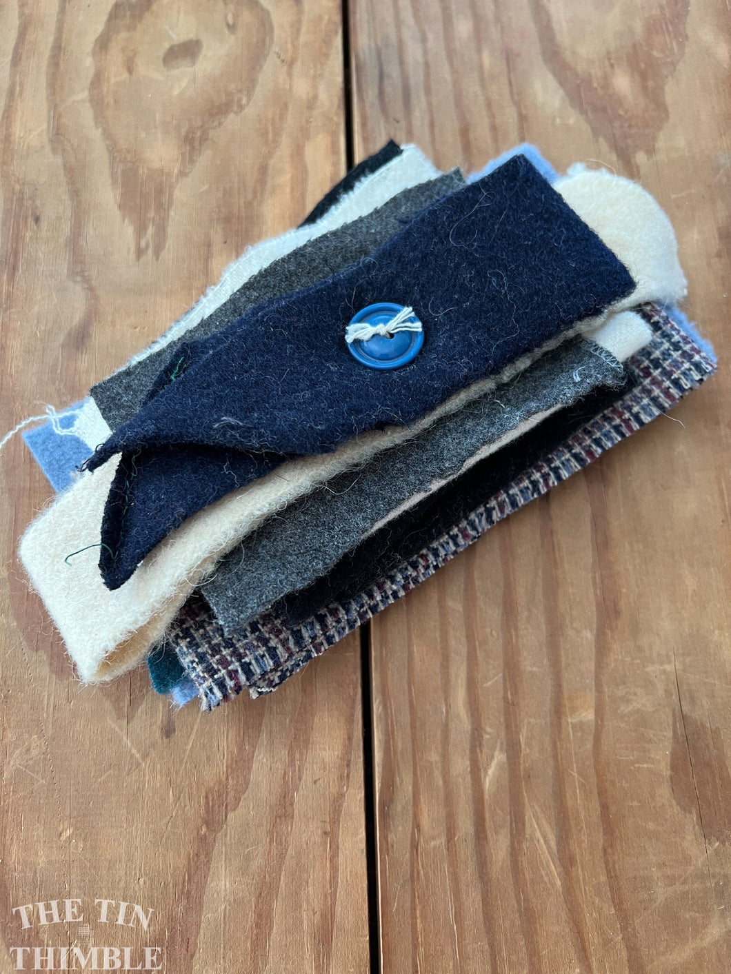 100% Wool Felt Scrap Bundle - Great for Applique and Crafts - #44