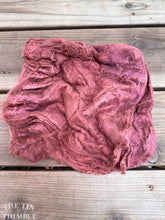 Load image into Gallery viewer, Silk Mulberry Hankies for Spinning or Felting in Onion Purple / 3 Grams / 100% Silk Hankies
