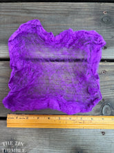 Load image into Gallery viewer, Silk Mulberry Hankies for Spinning or Felting in Theater Purple / 3 Grams / 100% Silk Hankies
