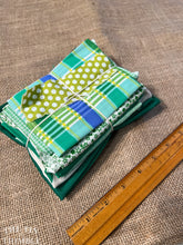 Load image into Gallery viewer, Fabric Scrap Bundle / Vintage and New Fabric Scraps / Green Fabric Destash Grab Bag / SB271
