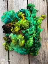 Load image into Gallery viewer, Mohair Locks for Felting, Spinning or Weaving - 1/4 Oz - Hand Dyed in the Color &#39;Earth&#39;
