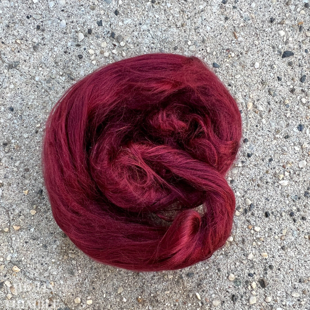 New color! Cultivated Bombyx (Mulberry) Silk Fiber for Spinning or Felting in Soft Fruit - 3.5 Grams or More