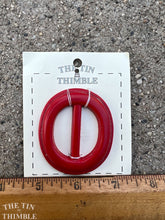 Load image into Gallery viewer, Vintage Belt Buckle -  Authentic Vintage Red Plastic Belt Buckle - #22
