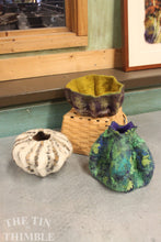 Load image into Gallery viewer, Complete Wet Felted Vessel Kit - Includes Written Instructions, Merino Wool Roving, &amp; Embellishment Fibers
