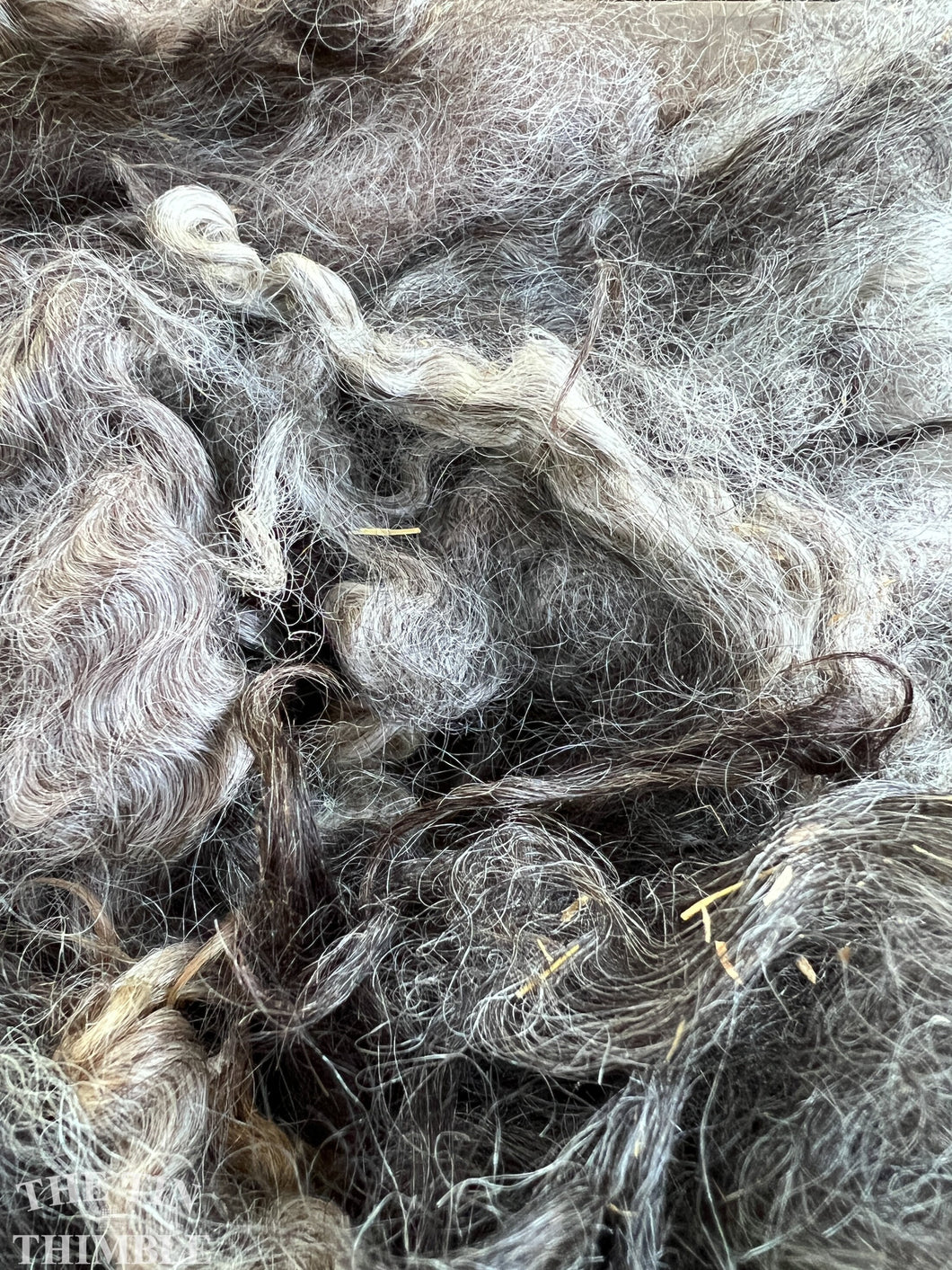 Natural Colored Cotwsold Locks for Felting, Weaving, Spinning and Doll Making - 1 Oz - Curly Fiber for Fibre Art and Doll Hair