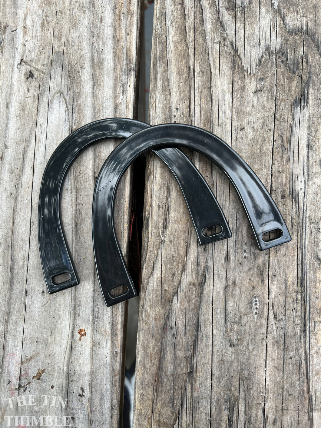 Plastic Black Purse Handles - Set of 2 - Bag Handles