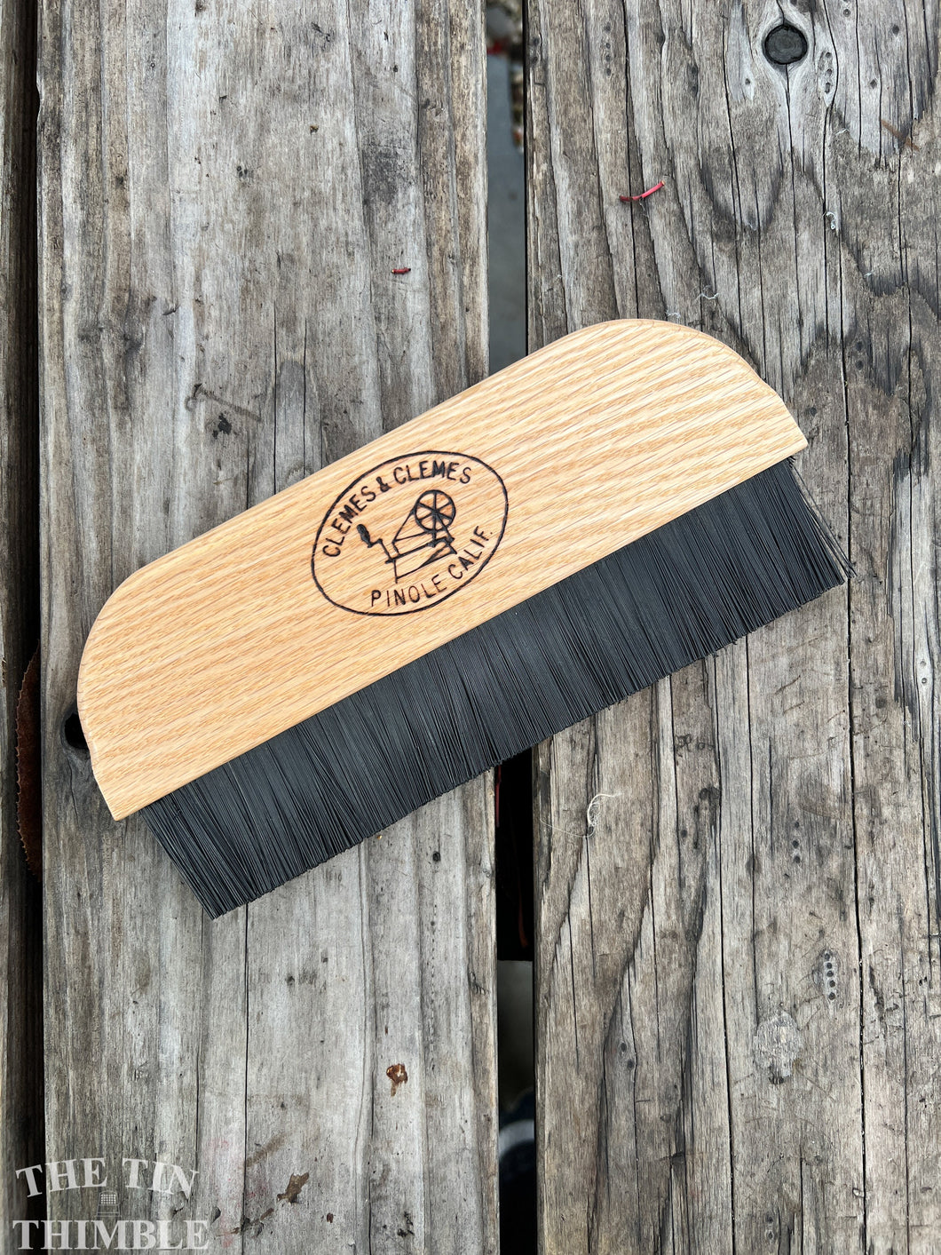 Burnishing Brush by Clemes & Clemes - Handmade Brush for Drum Carding Made in California, USA