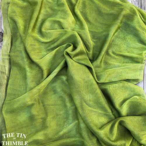 Hand Dyed Silk Mesh Fabric by the Yard / Great for Nuno Felting / 78