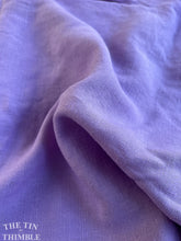 Load image into Gallery viewer, Vintage Pure Linen - 1 Yard - Lilac Linen with Beautiful Hand and Drape - 34&quot; Wide

