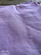 Load image into Gallery viewer, Vintage Pure Linen - 1 Yard - Lilac Linen with Beautiful Hand and Drape - 34&quot; Wide
