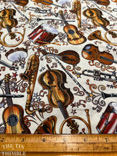 Load image into Gallery viewer, Music to my Ears by Blank Quilting / Musical Instrument Print Cotton Fabric - By the Yard - 44&quot; Wide

