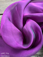 Load image into Gallery viewer, Iridescent Silk Chiffon Fabric by the Yard / Great for Nuno Felting / 54&quot; Wide / Bright Wine
