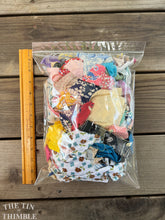 Load image into Gallery viewer, Bag of Vintage Quilt Scraps and Pieces - Authentic Vintage 1920s - 1970s Mostly Cotton Scrap Fabric Pieces for Quilt Repair
