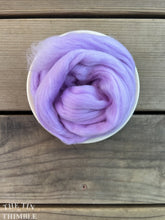 Load image into Gallery viewer, Lavender Purple Superfine Merino Wool Roving - 1 oz - Superfine Roving for Felting, Weaving, Spinning and More
