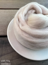 Load image into Gallery viewer, Sand Beige Superfine Merino Wool Roving - 1 oz - Superfine Roving for Felting, Weaving, Spinning and More
