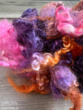Load image into Gallery viewer, Mohair Locks for Felting, Spinning or Weaving - 1/4 Oz - Hand Dyed in the color &quot;Festival&quot;
