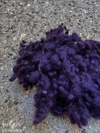 Eggplant Purple Wool Nepps or Nibs for Felting by DHG / 1/8 Oz or More / Commercially Dyed Textural Fibers for Nuno or Wet Felting