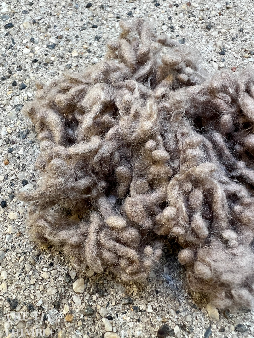 Earth Brown/Taupe Wool Nepps or Nibs for Felting by DHG / 1/8 Oz or More / Commercially Dyed Textural Fibers for Nuno or Wet Felting