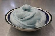 Ice Blue Merino Wool Roving - 1 oz - Nuno Felting / Wet Felting / Felting Supplies / Hand Felting / Needle Felting / Fiber Art