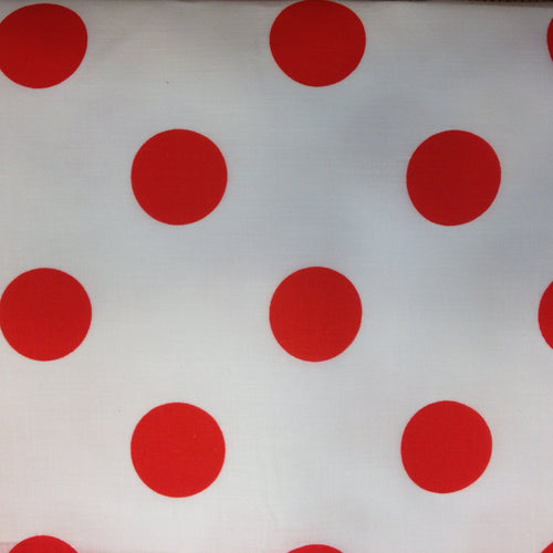 Awesome Vintage Polka Dot Print Fabric - Cotton Poly - By the Yard