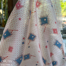 Load image into Gallery viewer, 1930s Printed Lawn - 100% Cotton Authentic Vintage Pink &amp; Blue Fabric - 33&quot; Wide
