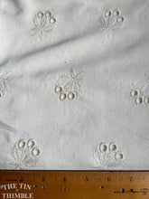 Load image into Gallery viewer, Vintage Rayon Eyelet - By the Yard - Vintage Off White Embroidered Rayon Eyelet - 36&quot; Wide
