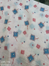 Load image into Gallery viewer, 1930s Printed Lawn - 100% Cotton Authentic Vintage Pink &amp; Blue Fabric - 33&quot; Wide
