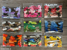 Load image into Gallery viewer, Assorted Packages of Embroidery Floss - 100% Cotton - Brands will Vary - About 9 Skeins per Package
