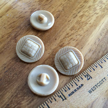 Load image into Gallery viewer, Vintage Glass Buttons - Four/ 1930s Buttons / 1940s Buttons / Vintage Glass Buttons / Vintage Sewing Notions / Vintage Sewing Supplies
