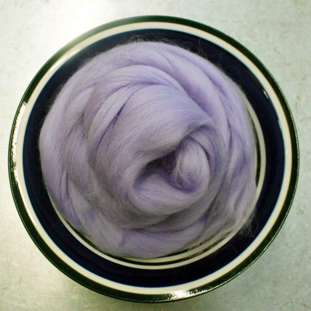 Iris Purple Merino Wool Roving - 21.5 micron -1 oz - For Nuno Felting, Wet Felting, Weaving, Spinning and More