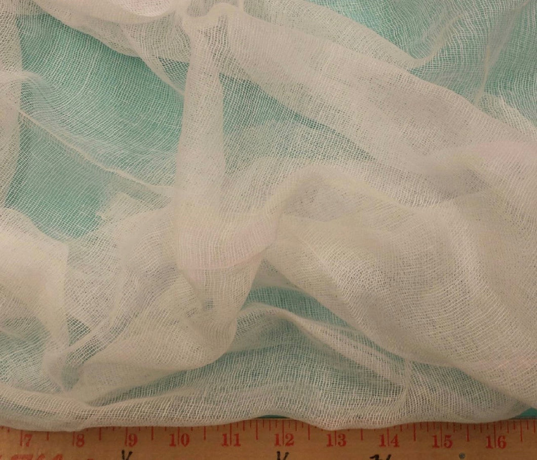 Cheesecloth - Grade 40 - 100% Cotton - Great for Felting & Dyeing - 1 Yard - Cotton / Fabric by Yard / New Fabric / Fabric for Felting