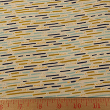Load image into Gallery viewer, Organic Cotton Fabric / Drizzle in Blue / Rain Walk / Anna Graham / Cloud 9 -1 Yard- Organic Fabric / Rain Fabric / Quilting Fabric / Water
