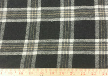 Load image into Gallery viewer, Wool/Poly Blend Plaid Fabric - By the Yard - 60&quot; Wide
