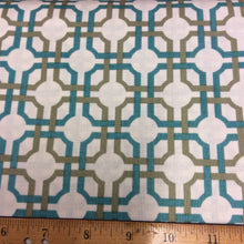 Load image into Gallery viewer, Lattice Print - So Chic in Aqua by Quilting Treasures - 1 Yard - Cotton Fabric / Fabric by Yard / New Fabric / Quilting Cotton

