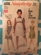 Load image into Gallery viewer, Vintage 1960s Simplicity Mod Dress #8008 Size 12 Bust 34&quot; - INCOMPLETE  - Vintage Simplicity / 60s Simplicity / 60s
